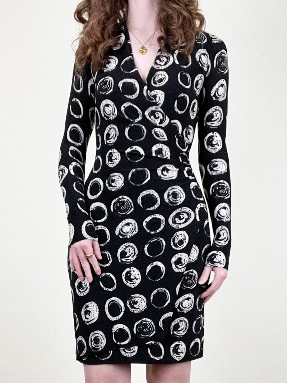 Rare Norma Kamali Kulture Bottle Bottoms Print Minimalist Work Office Midi Dress